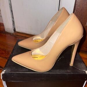 Classic Pointed-Toe Nude High Heels - Women